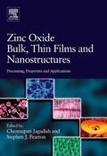 Cover: Zinc Oxide Bulk, Thin Films and Nanostructures - Elsevier