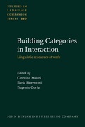 Cover: Building Categories in Interaction - John Benjamins Publishing Company