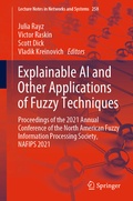 Cover: Explainable AI and Other Applications of Fuzzy Techniques - Springer