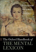 Cover: The Oxford Handbook of the Mental Lexicon - Oxford University Press