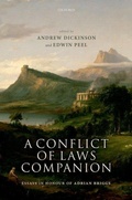 Cover: A Conflict Of Laws Companion - Oxford University Press