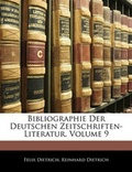 Cover: Bibliographie Der Deutschen Zeitschriften-Literatur, Volume 9 - Nabu Press