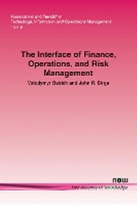 Enlarge image Cover: The Interface of Finance, Operations, and Risk Management - now publishers Inc