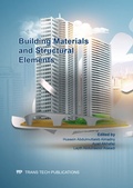 Cover: Building Materials and Structural Elements - Trans Tech Publications Ltd