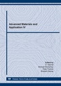 Cover: Advanced Materials and Application IV - Trans Tech Publications Ltd