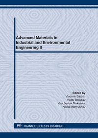 Abbildung von: Advanced Materials in Industrial and Environmental Engineering II - Trans Tech Publications Ltd