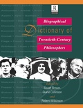 Cover: Biographical Dictionary of Twentieth-Century Philosophers - Routledge