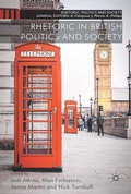 Cover: Rhetoric in British Politics and Society - Palgrave Macmillan
