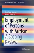 Cover: Employment of Persons with Autism - Springer