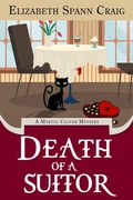 Cover: Death of a Suitor (A Myrtle Clover Cozy Mystery, #18) - A Myrtle Clover Cozy Mystery