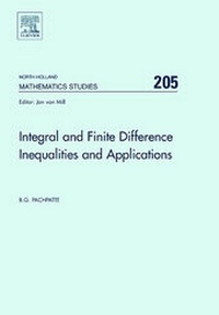 Abbildung von: Integral and Finite Difference Inequalities and Applications: Volume 205 - North-Holland