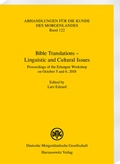 Cover: Bible Translations - Linguistic and Cultural Issues - Harrassowitz Verlag