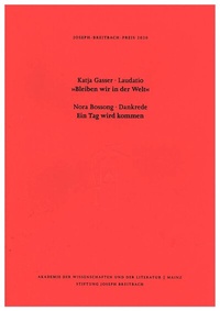Abbildung von: Joseph-Breitbach-Preis 2020 - Akademie d. Wissenschaften u. d. Literatur