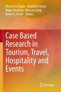 Cover: Case Based Research in Tourism, Travel, Hospitality and Events - Springer
