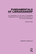 Cover: Fundamentals of Librarianship - Routledge