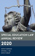 Cover: Special Education Law Annual Review 2020 - Rowman & Littlefield Publishers