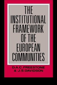Enlarge image Cover: The Institutional Framework of the European Communities - Routledge