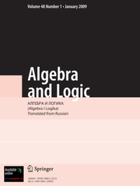Enlarge image Cover: Algebra and Logic - Springer