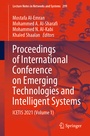 Cover: Proceedings of International Conference on Emerging Technologies and Intelligent Systems - Springer