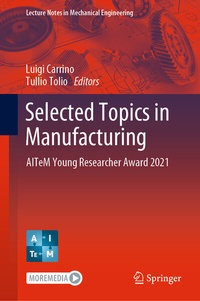 Enlarge image Cover: Selected Topics in Manufacturing - Springer