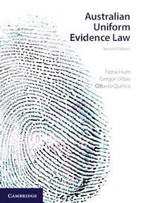 Abbildung von: Australian Uniform Evidence Law - Cambridge University Press