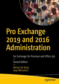 Enlarge image Cover: Pro Exchange 2019 and 2016 Administration - APress