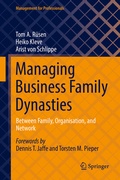 Cover: Managing Business Family Dynasties - Springer