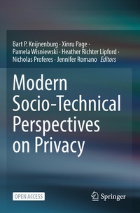 Abbildung von: Modern Socio-Technical Perspectives on Privacy - Springer