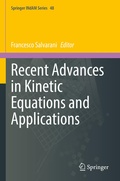 Cover: Recent Advances in Kinetic Equations and Applications - Springer