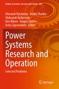 Cover: Power Systems Research and Operation - Springer