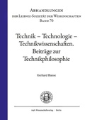 Cover: Technik - Technologie - Technikwissenschaften - trafo Wissenschaftsverlag
