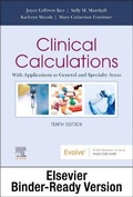 Cover: Clinical Calculations - Binder Ready - Elsevier