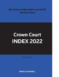 Cover: Crown Court Index 2022 - Sweet & Maxwell