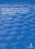 Cover: Shakespeare Restored - Routledge