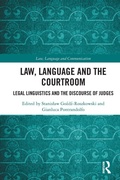 Cover: Law, Language and the Courtroom - Routledge