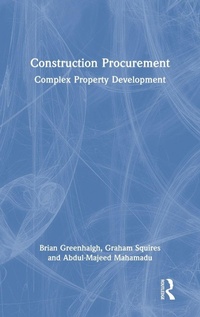 Enlarge image Cover: Construction Procurement - Routledge