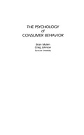 Cover: The Psychology of Consumer Behavior - Psychology Press Ltd