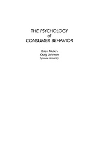 Enlarge image Cover: The Psychology of Consumer Behavior - Psychology Press Ltd