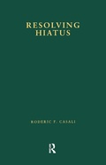 Cover: Resolving Hiatus - Routledge