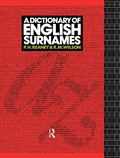 Cover: A Dictionary of English Surnames - Routledge