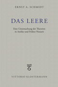 Cover: Das Leere - Vittorio Klostermann Verlag