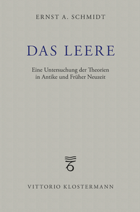 Enlarge image Cover: Das Leere - Vittorio Klostermann Verlag