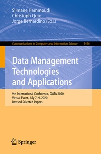 Enlarge image Cover: Data Management Technologies and Applications - Springer