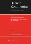 Cover: Beziehungen zu dritten Personen. Art. 110-113 OR - St&auml;mpfli Verlag