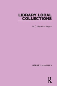 Enlarge image Cover: Library Local Collections - Routledge