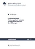 Cover: Texte aus der Fremde - Klaus Schwarz Verlag
