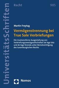 Abbildung von: Vermögenstrennung bei True Sale Verbriefungen - Nomos