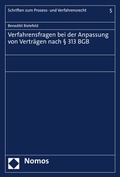 Abbildung von: Verfahrensfragen bei der Anpassung von Verträgen nach § 313 BGB - Nomos