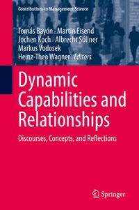 Enlarge image Cover: Dynamic Capabilities and Relationships - Springer