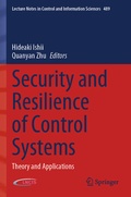 Cover: Security and Resilience of Control Systems - Springer
